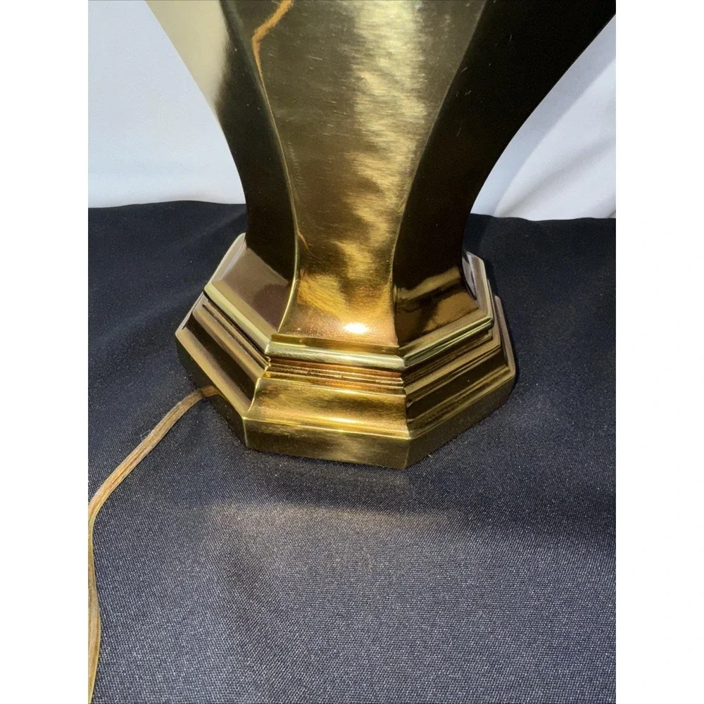 MCM Brass Ginger Jar Lamp Solid/Heavy 15 lbs 29
